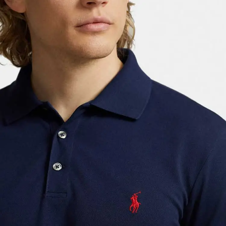 Polo Ralph Lauren Logo Embroidered Slim Fit Polo Shirt-4