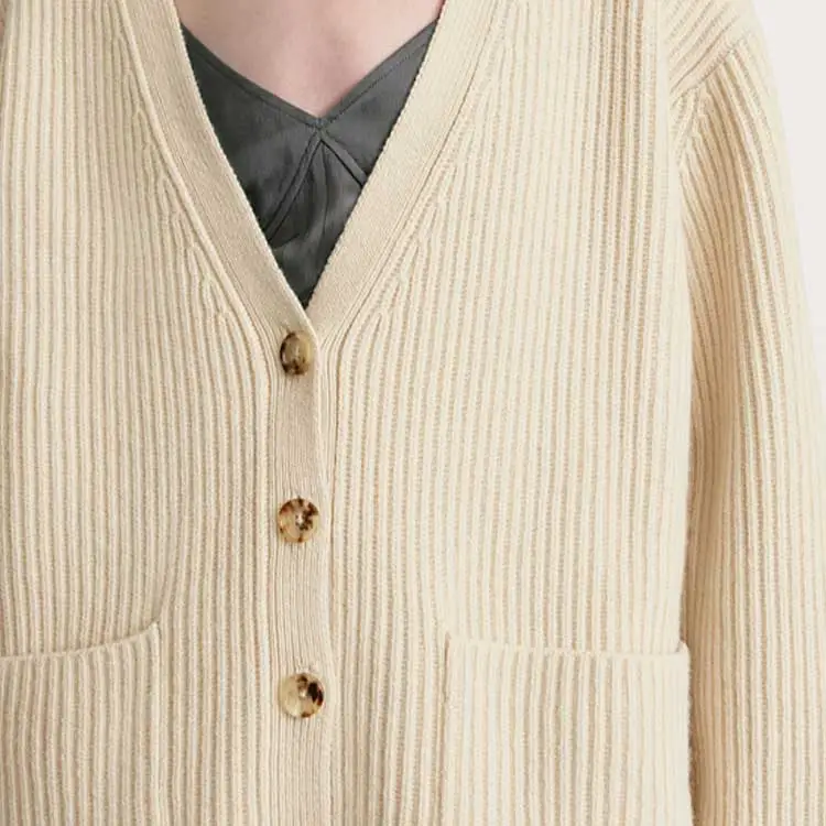 TOTEME V-Neck Button Cardigan-2