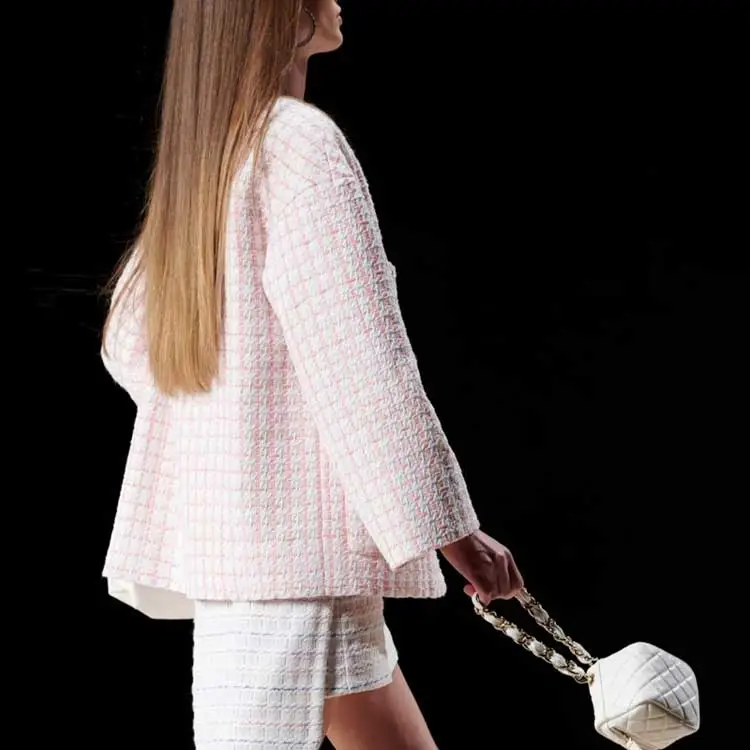 CHANEL Coats Women's Pink-2