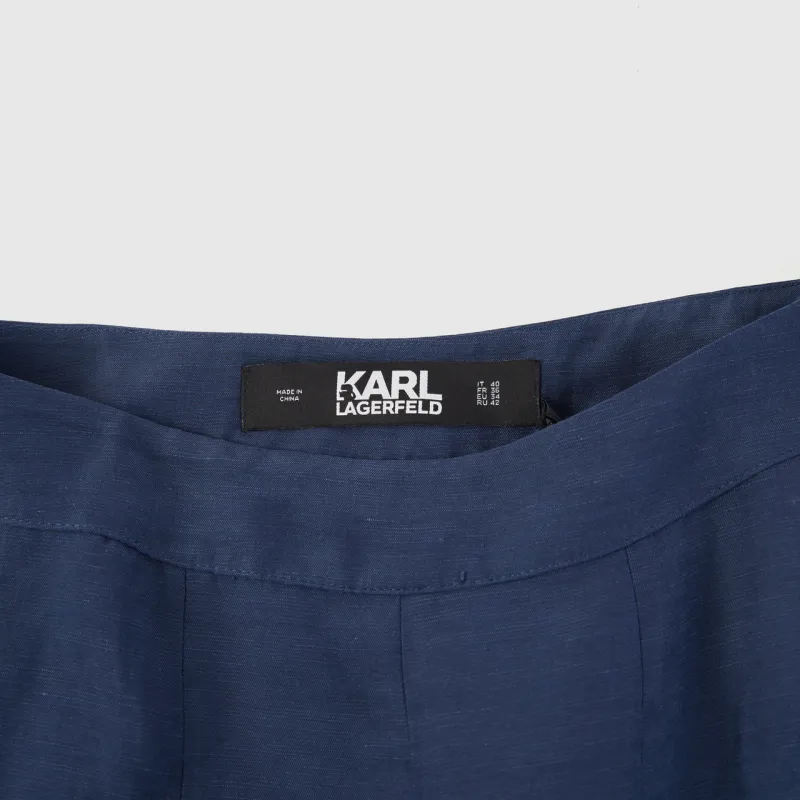KARL LAGERFELD Casual Long Skirt Women's Marine Blue-4