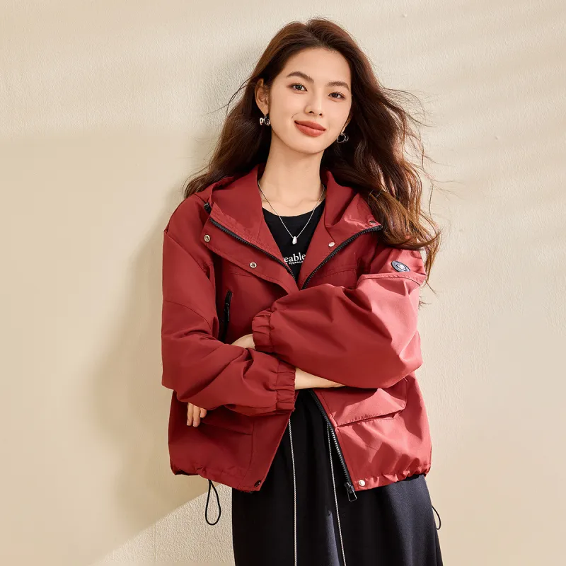 CARBAMMI Jackets Coats Women's Angora Red-1