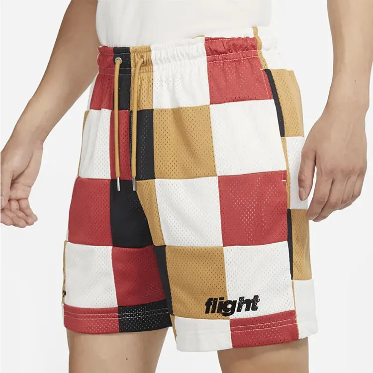 Jordan Casual Shorts Men Red Clay Element Gold Multicolor-6