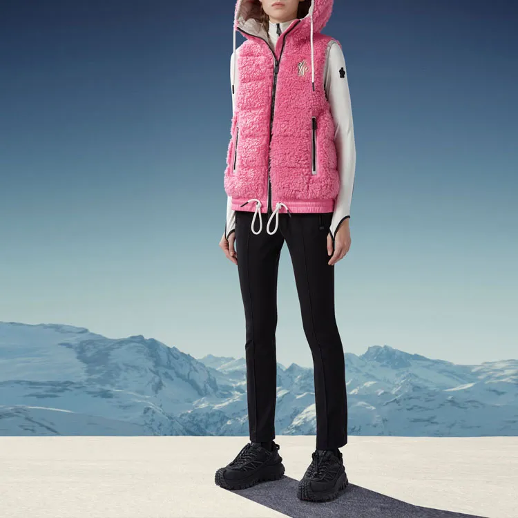 Moncler Teddy Hooded Fleece Gilet-1