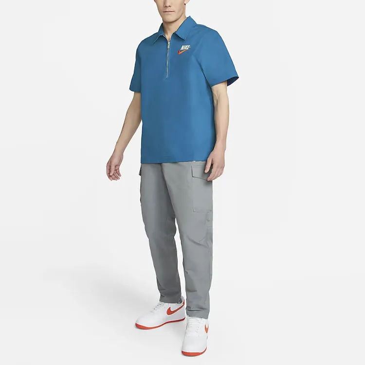 Nike Polo Shirts Men Blue-2