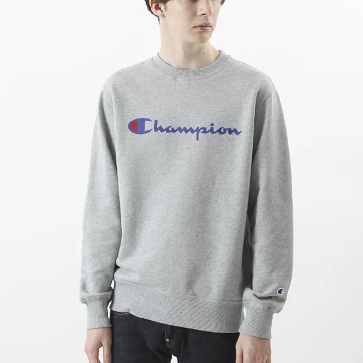 Champion Sweatshirt Japan Version Unisex Light Gray-6