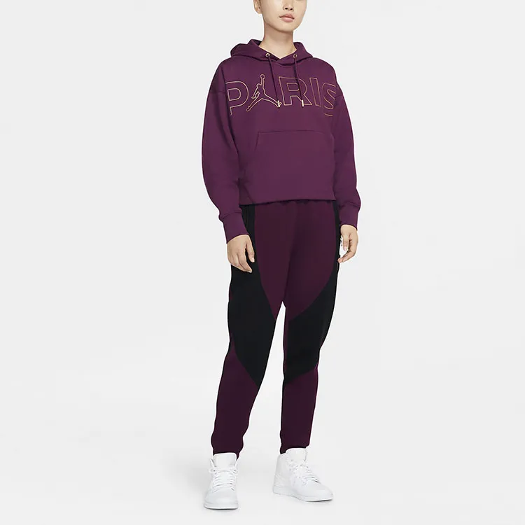 Jordan Sweatshirt Winter Women's Burgundy-2