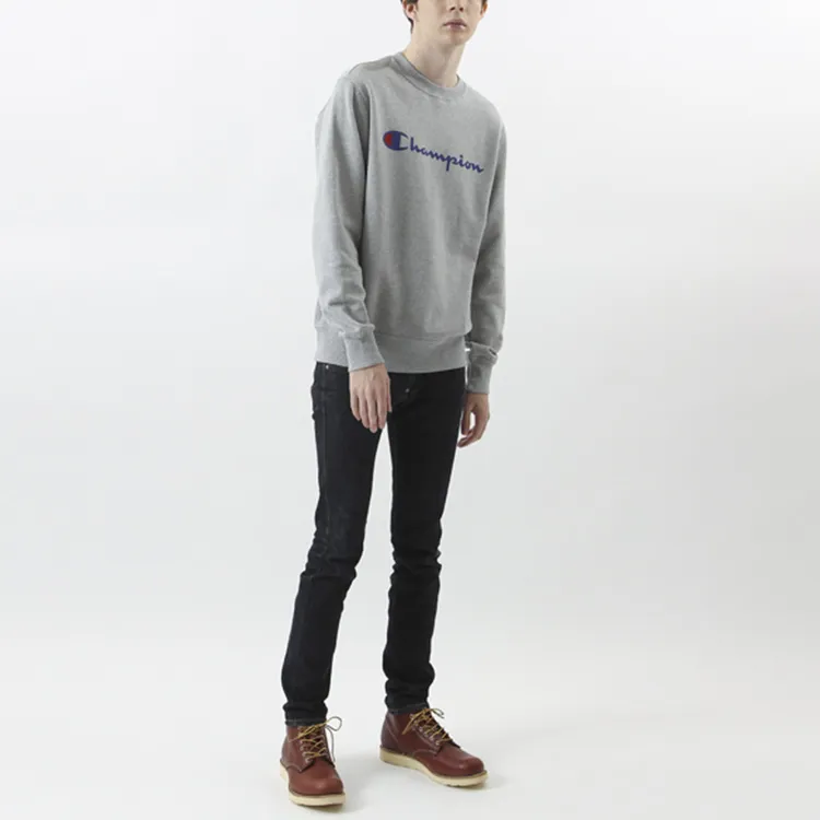 Champion Sweatshirt Japan Version Unisex Light Gray-2