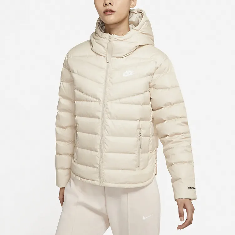 Nike Down Jackets Women's Beige-2