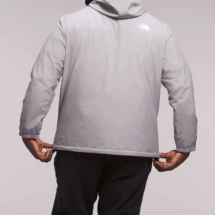 THE NORTH FACE Antora Outdoor Hiking Waterproof And Windproof Windbreaker Jacket Men's Light Gray-3
