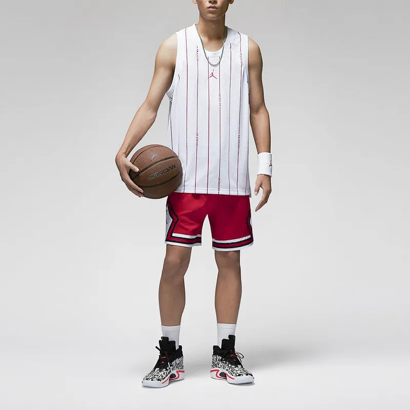 Jordan Sport Basketball Shorts Men Gym Red-3