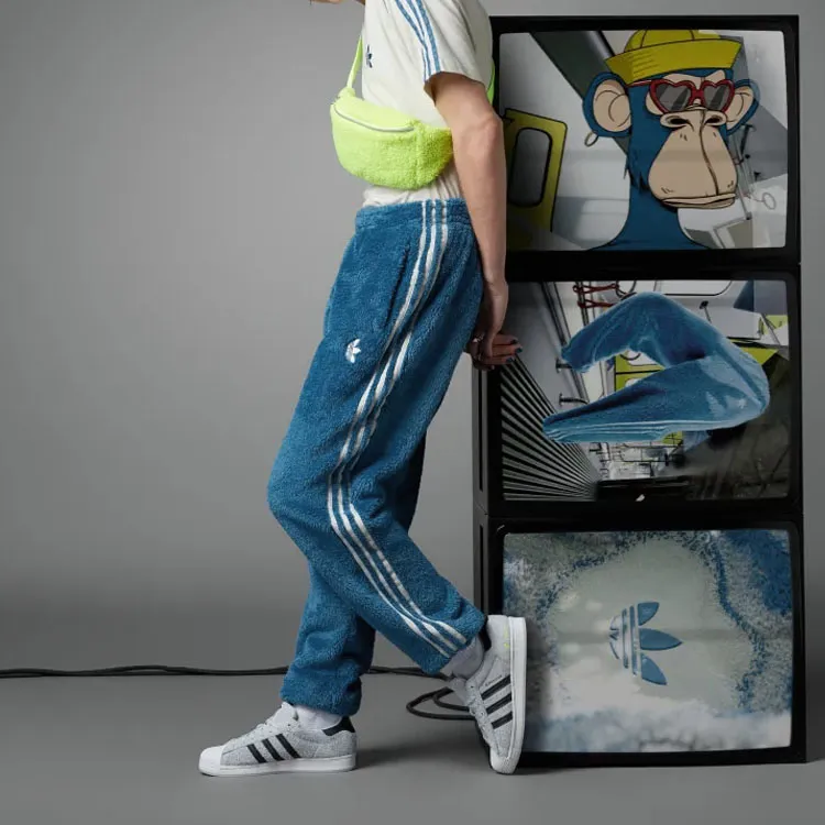 Adidas Originals Knitted Sweatpants Men's Indigo-3