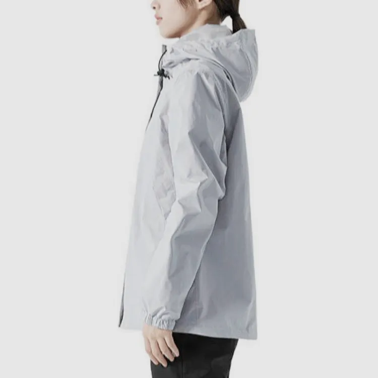 THE NORTH FACE Antora Outdoor Hiking Water Resistant Windproof Breathable Warm Windbreaker Jacket Women's Blue-4