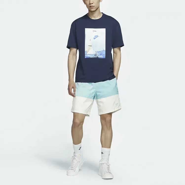 Nike Casual Shorts Men Blue-2