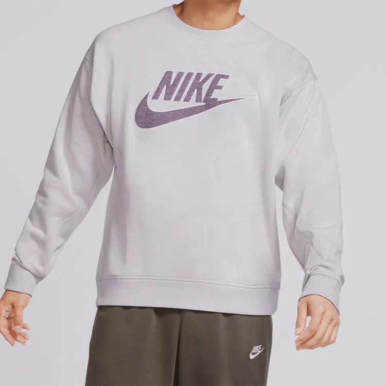 Nike Sweatshirts Men Light Gray-2