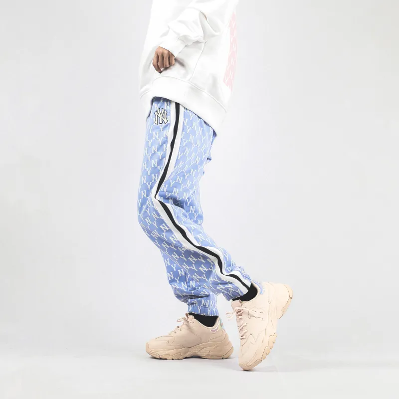 MLB New York Yankees Knitted Sweatpants Unisex Sky Blue-4