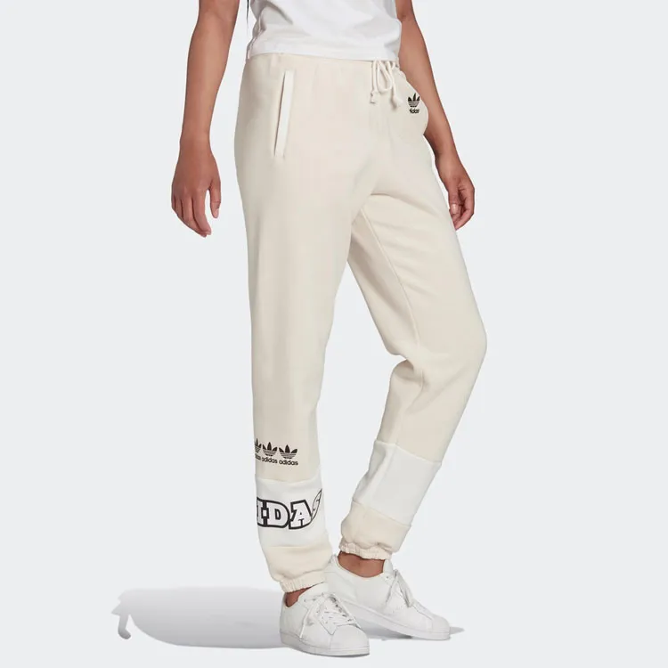 Adidas Originals Sports Pants Women's Yellow White-3