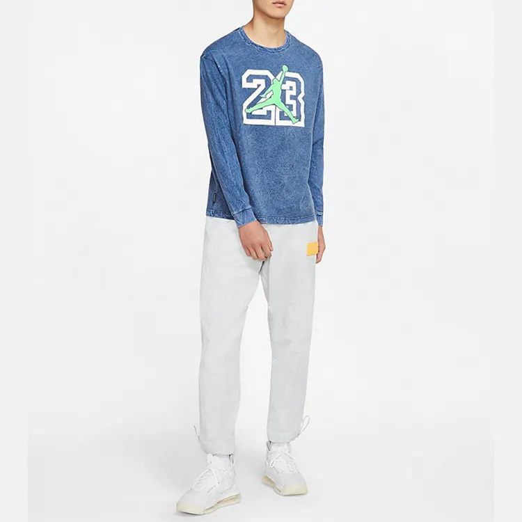 Jordan LEGACY AJ13 T Shirts Men Blue-2