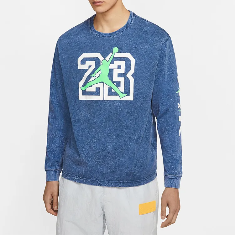 Jordan LEGACY AJ13 T Shirts Men Blue-3