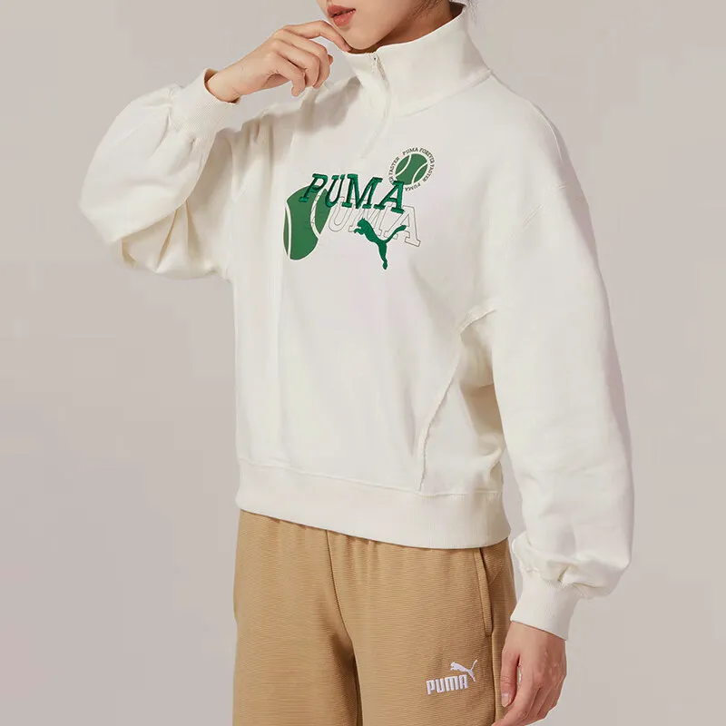 PUMA Rebel Sweatshirts Women's White-3