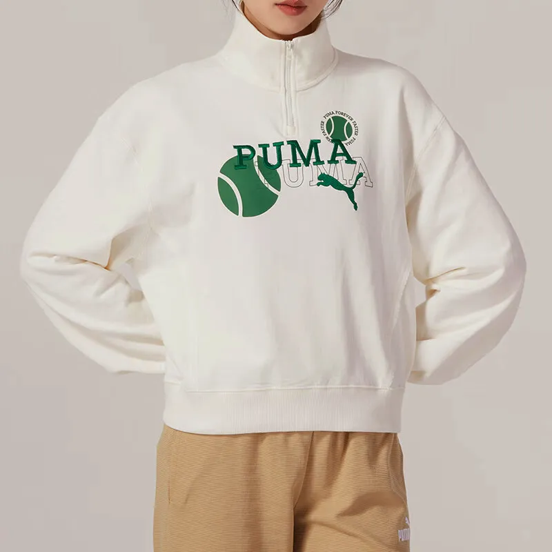 PUMA Rebel Sweatshirts Women's White-2