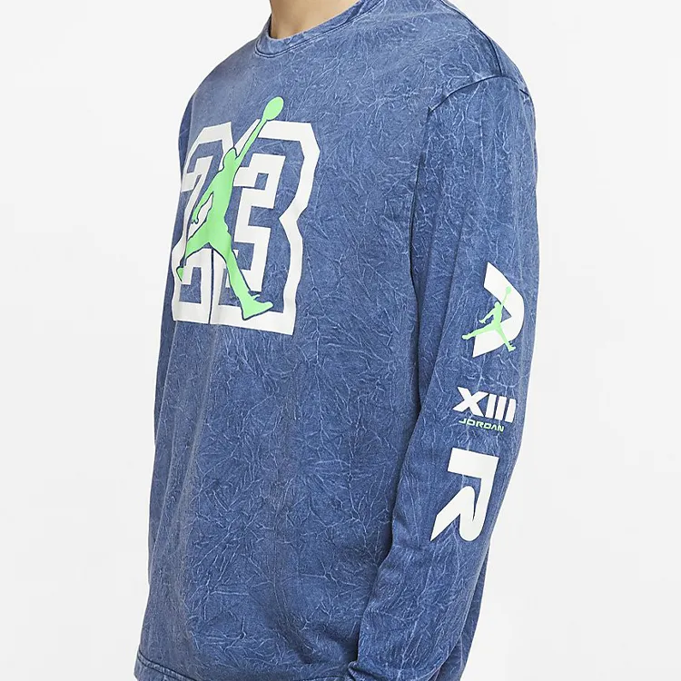 Jordan LEGACY AJ13 T Shirts Men Blue-5