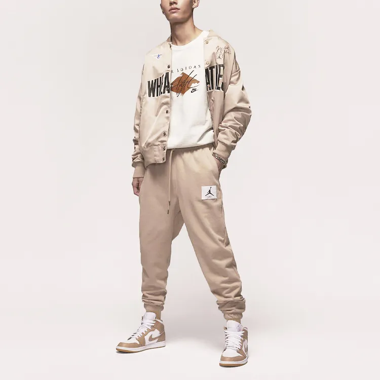 Jordan Knitted Sweatpants Men's Desert Yellow-3