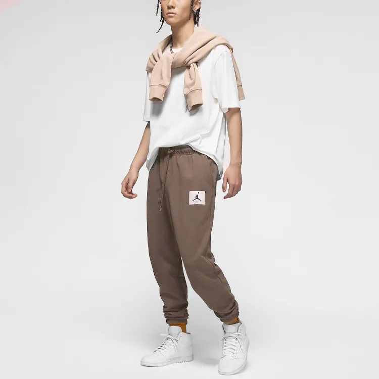 Jordan CNY Knitted Sweatpants Men Light Umber-2
