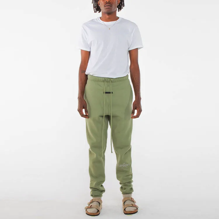 Fear Of God Essentials x Union LA FW21 Knitted Sweatpants Unisex Green-4