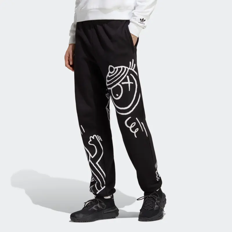 Adidas Originals MR.A SWEAT Knitted Sweatpants Men Black-4