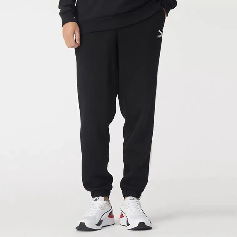 PUMA T7 Knitted Sweatpants Men's Black-3