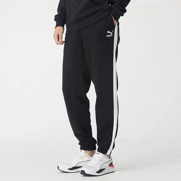 PUMA T7 Knitted Sweatpants Men's Black-4