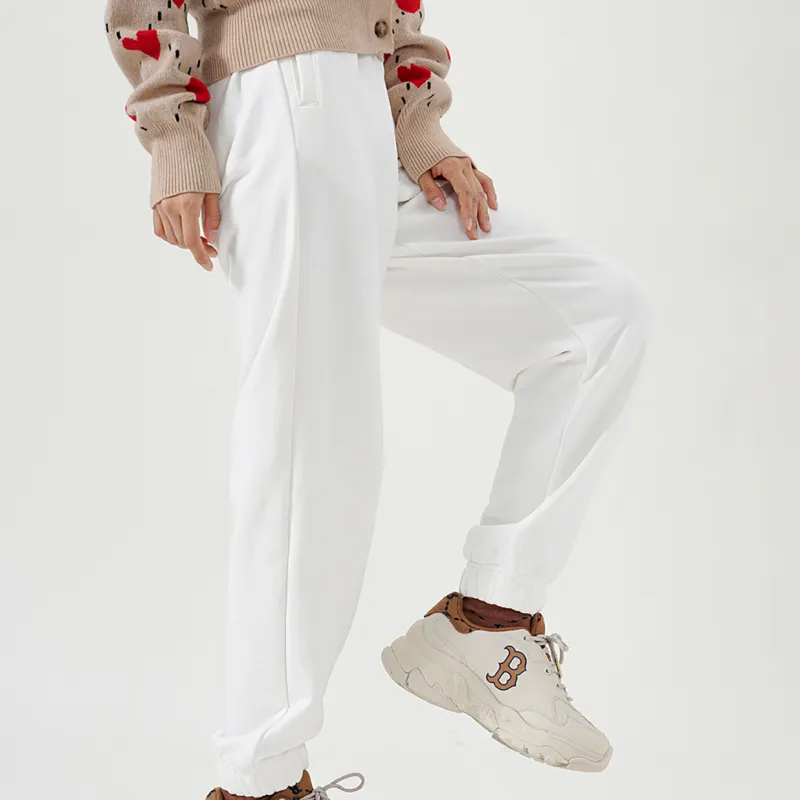 MLB New York Yankees Knitted Sweatpants Unisex White-6