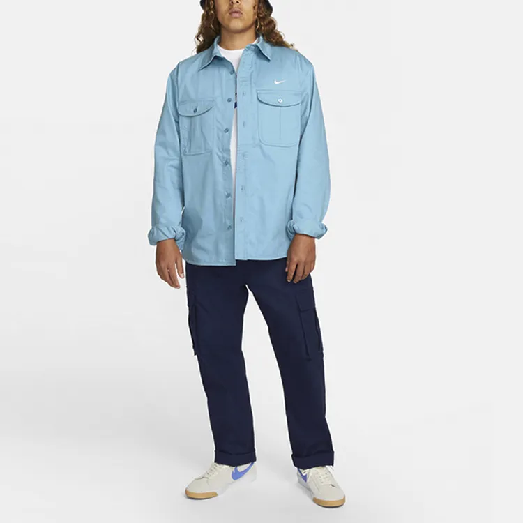 Nike Shirts Men Haze Blue-3