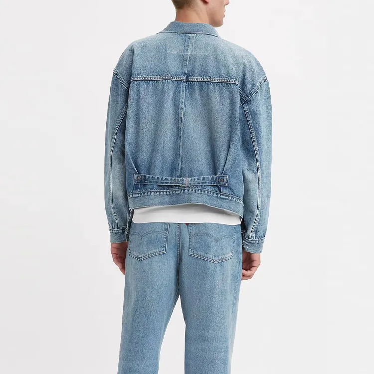 Beams X Levis Denim Jackets Men Blue-3