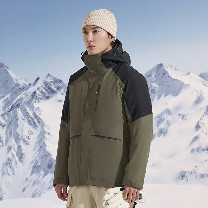 TOREAD Windbreaker Jackets Men Army Green Black-2