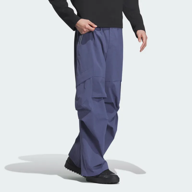 Adidas M Fustl Pants Knitted Sweatpants Men's Gray Blue-4