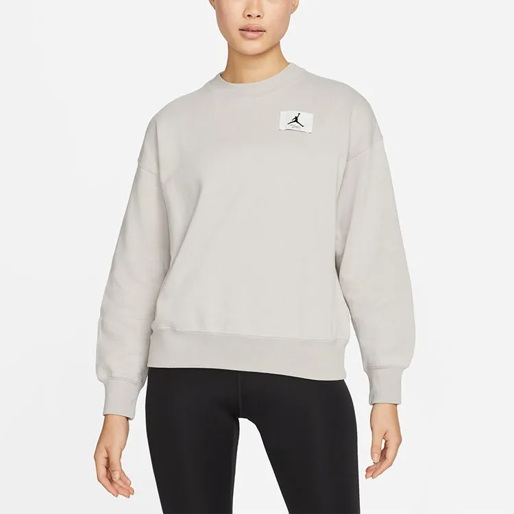 Jordan Sweatshirts Women's Light Iron Ore Gray-3