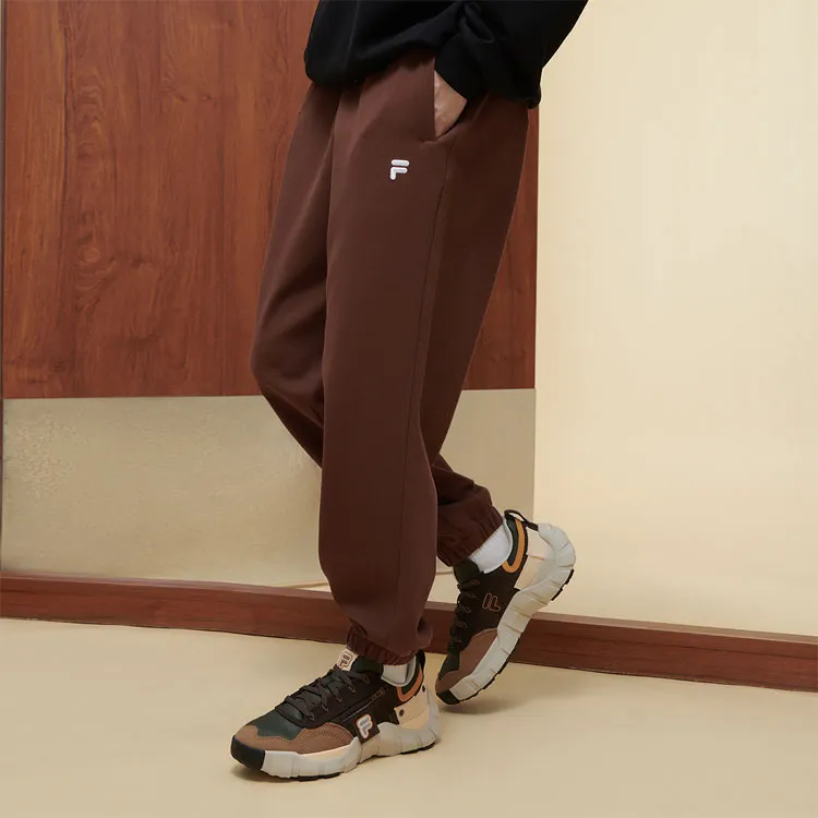 FILA FUSION Knitted Sports Pants Men's Oak Brown-3