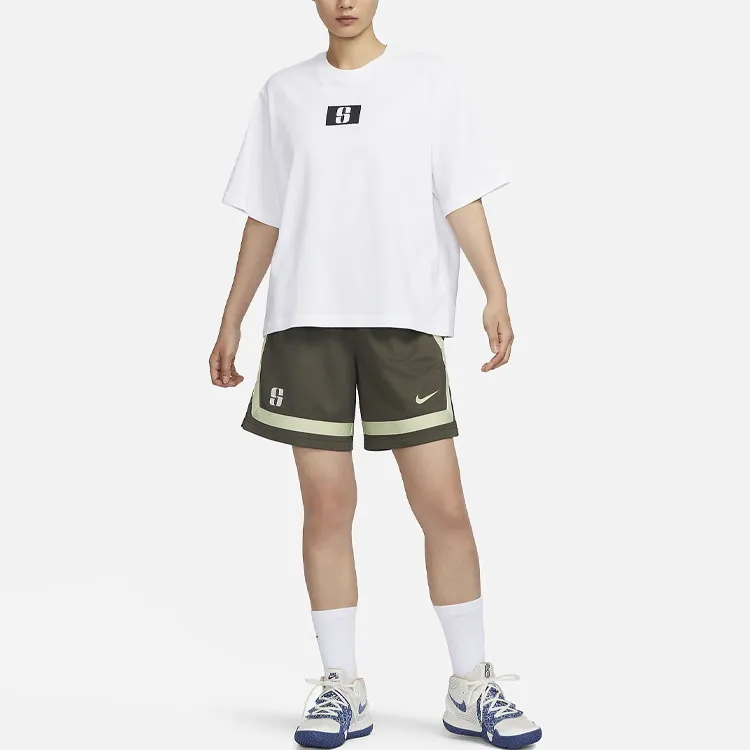 Nike Basketball Shorts Women's Olive Green-2