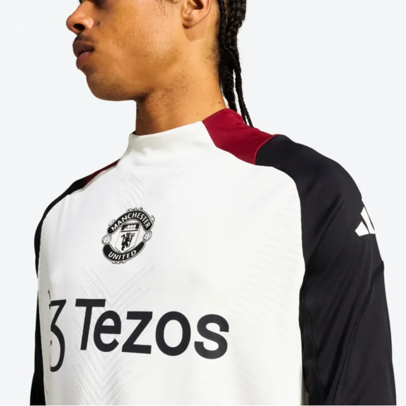 Adidas AEROREADY Manchester United T Shirt Men's Jade White/Black-5