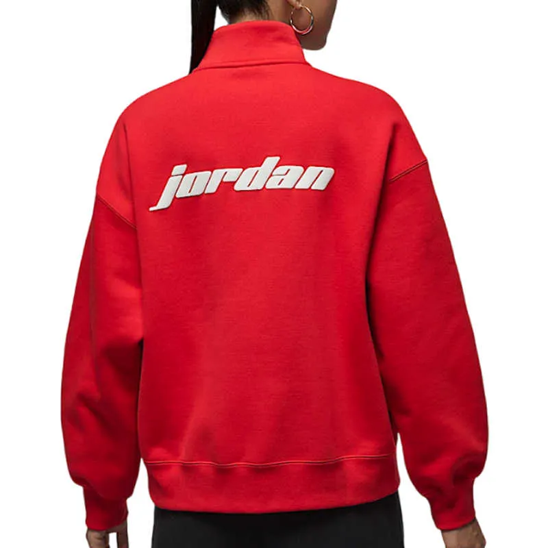 Jordan As W J Flt Flc QTR ZIP GCEL Sweatshirt Women's Red-5