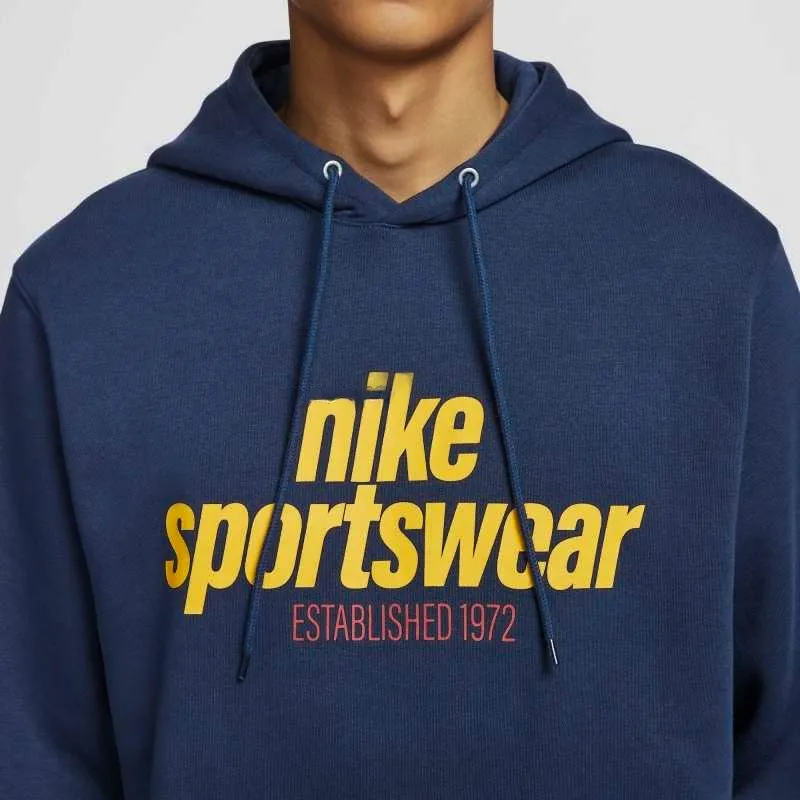 Nike SportswearClub BB PO HDY NSW GFX Sweatshirt Men's Blue-4