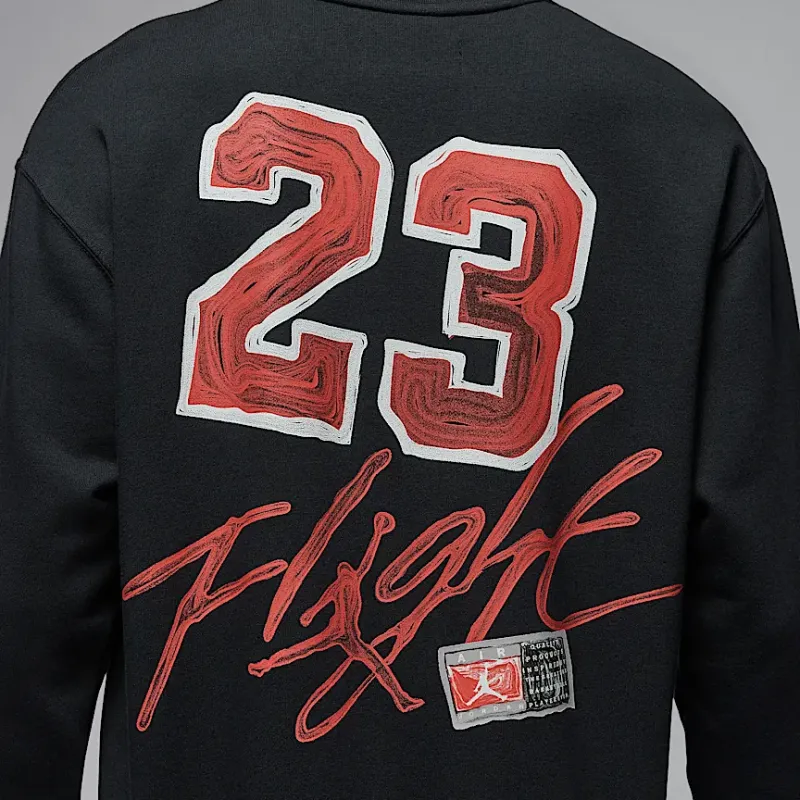 Jordan MJ FLC CREW GCEL Sweatshirt Men's Black-5