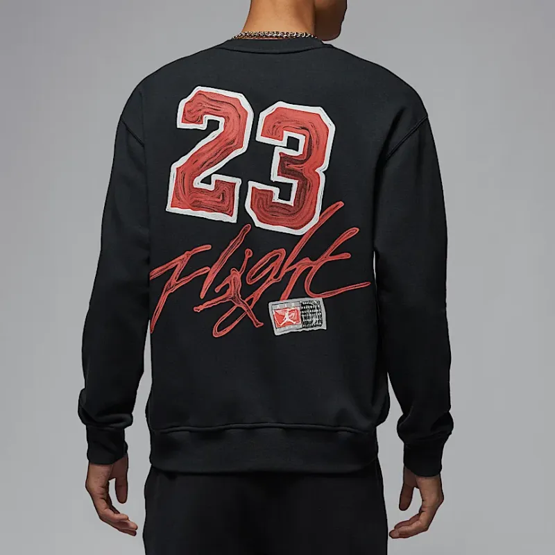Jordan MJ FLC CREW GCEL Sweatshirt Men's Black-3