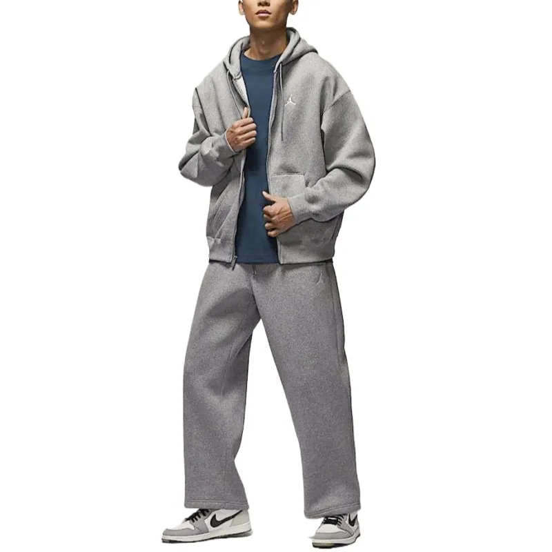 Jordan Brooklyn Fleece SS25 Sweatshirt Men's Carbon Gray/Sail White-4