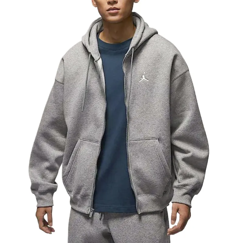 Jordan Brooklyn Fleece SS25 Sweatshirt Men's Carbon Gray/Sail White-2