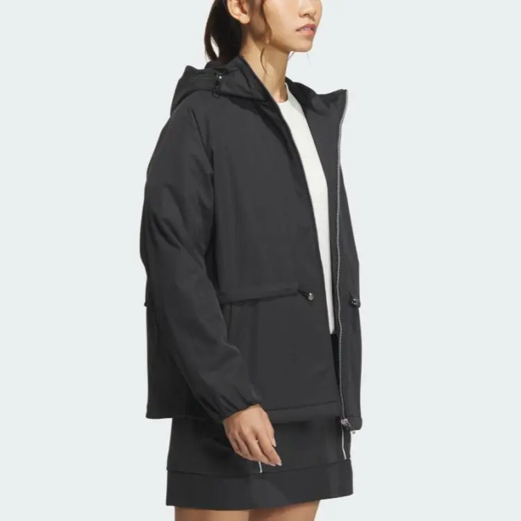 Adidas Jackets Coats Women's Black/Metallic Silver-2
