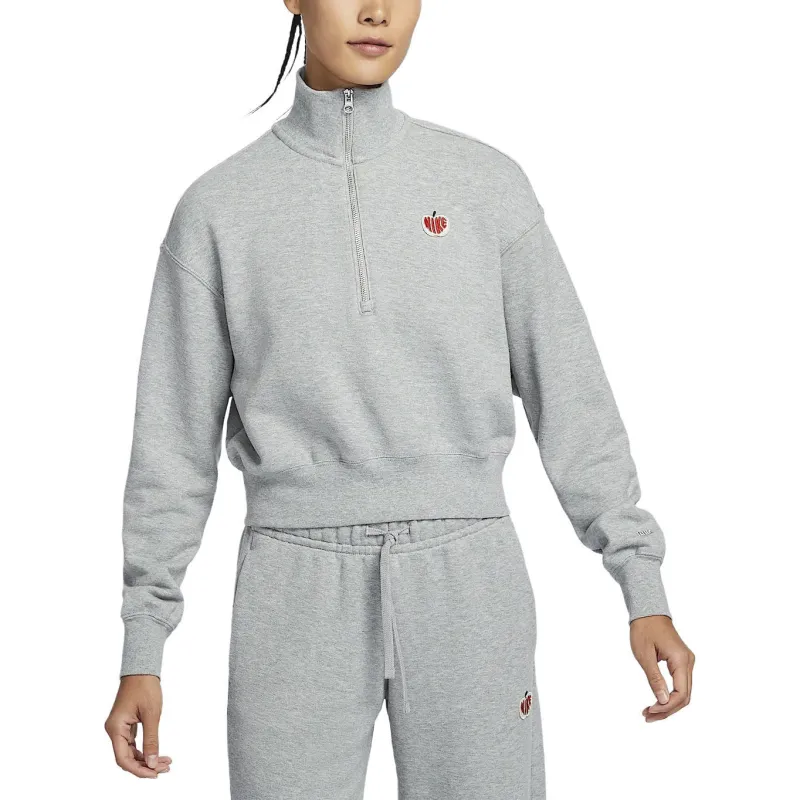 Nike Sportswear Phoenix Fleece Sweatshirt Women's Toned Dark Gray-2