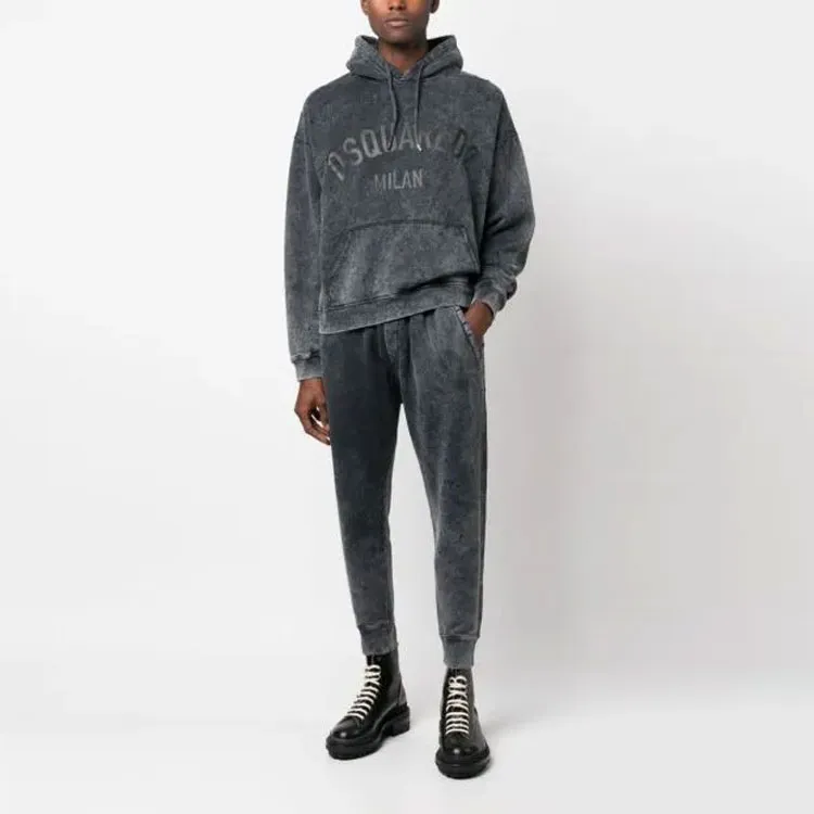 DSQUARED 2 Logo Printed Drawstring Hoodie-1