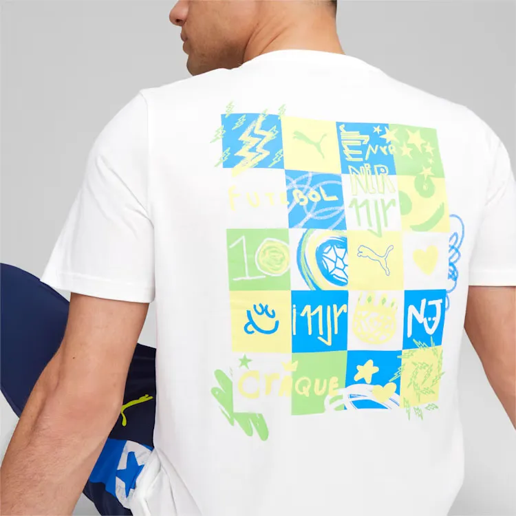 PUMA Neymar Jr Soccer Tee T-Shirt Men's White-4